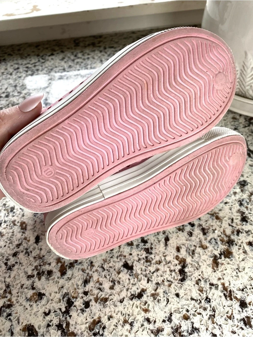SKECHERS Foamies Guzman Steps Slip On Play Shoes Pink Sparkle 10
